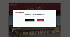 Desktop Screenshot of cave-mathelin.com